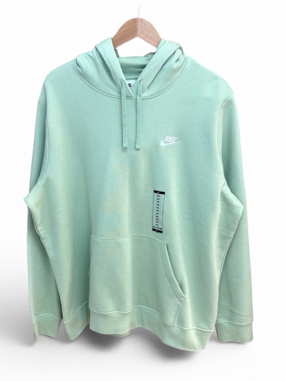 NWT Nike Women's XXL 2XL Light Citrus Green Fleece Hoodie Oversized Sweatshirt